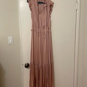 Banana Republic Silky Rose Maxi Dress